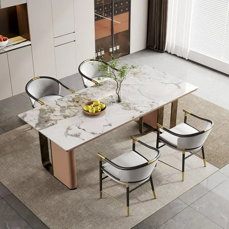 Retro design LuxeSheen Western Restaurant Dining Chair - Image 5