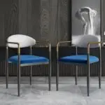 LuxeVelvet Contemporary Dining Chair - Elegant & Versatile - Image 2