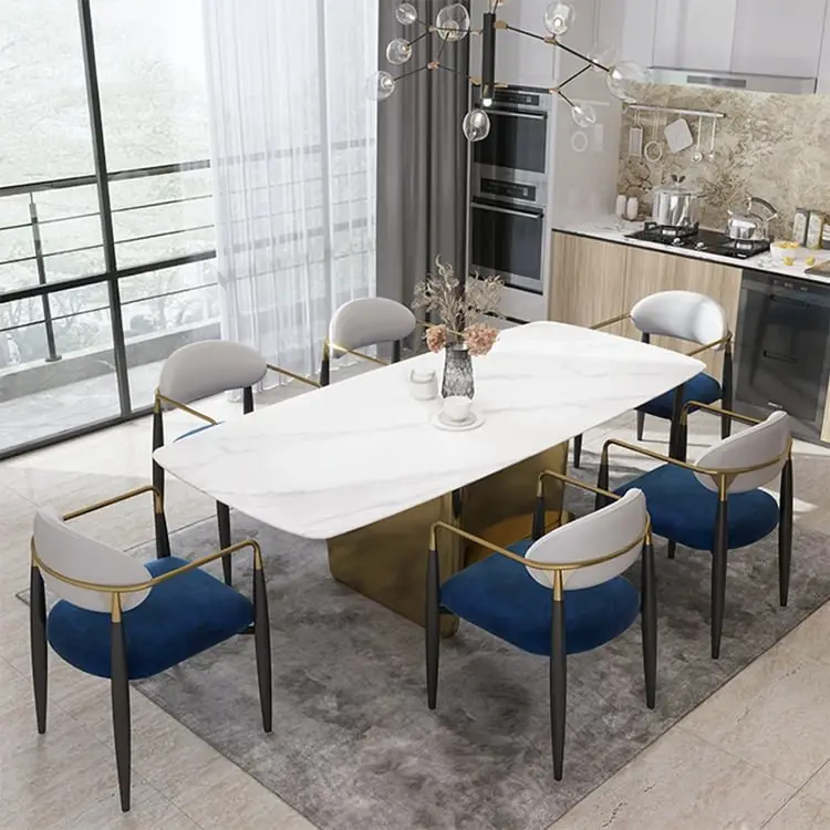 LuxeVelvet Contemporary Dining Chair - Elegant & Versatile - Image 7