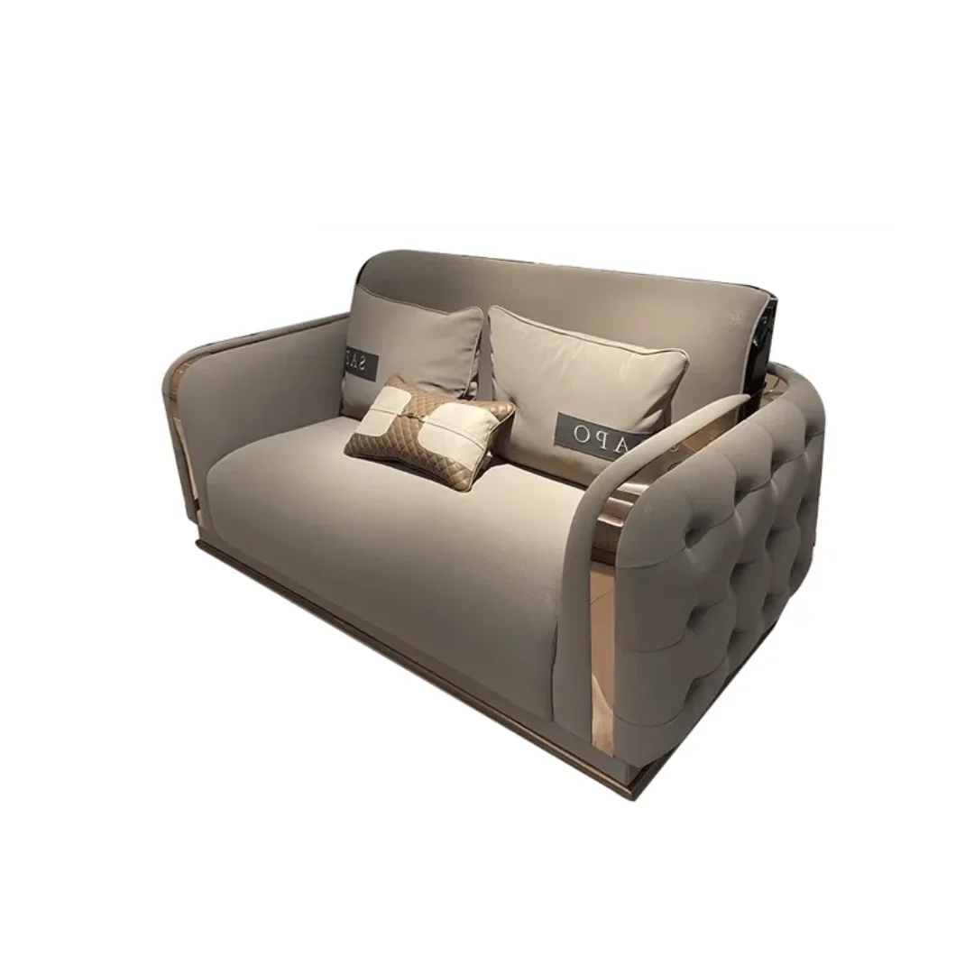 Noah Luxurious Velvet leather 5-Seater sofa - Image 3