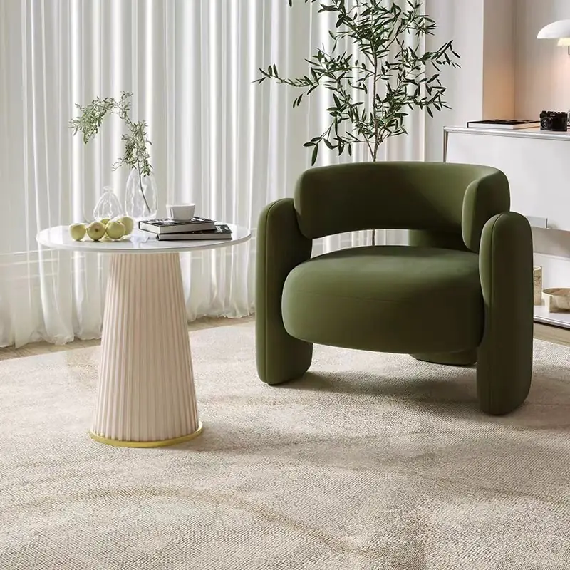 Sheesham Wood Contemporary Accent Chair - Luxury & Comfort Combined - Image 3