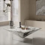 Square Marble Simple and Creative Coffee Table for Small Nordic Living Room
