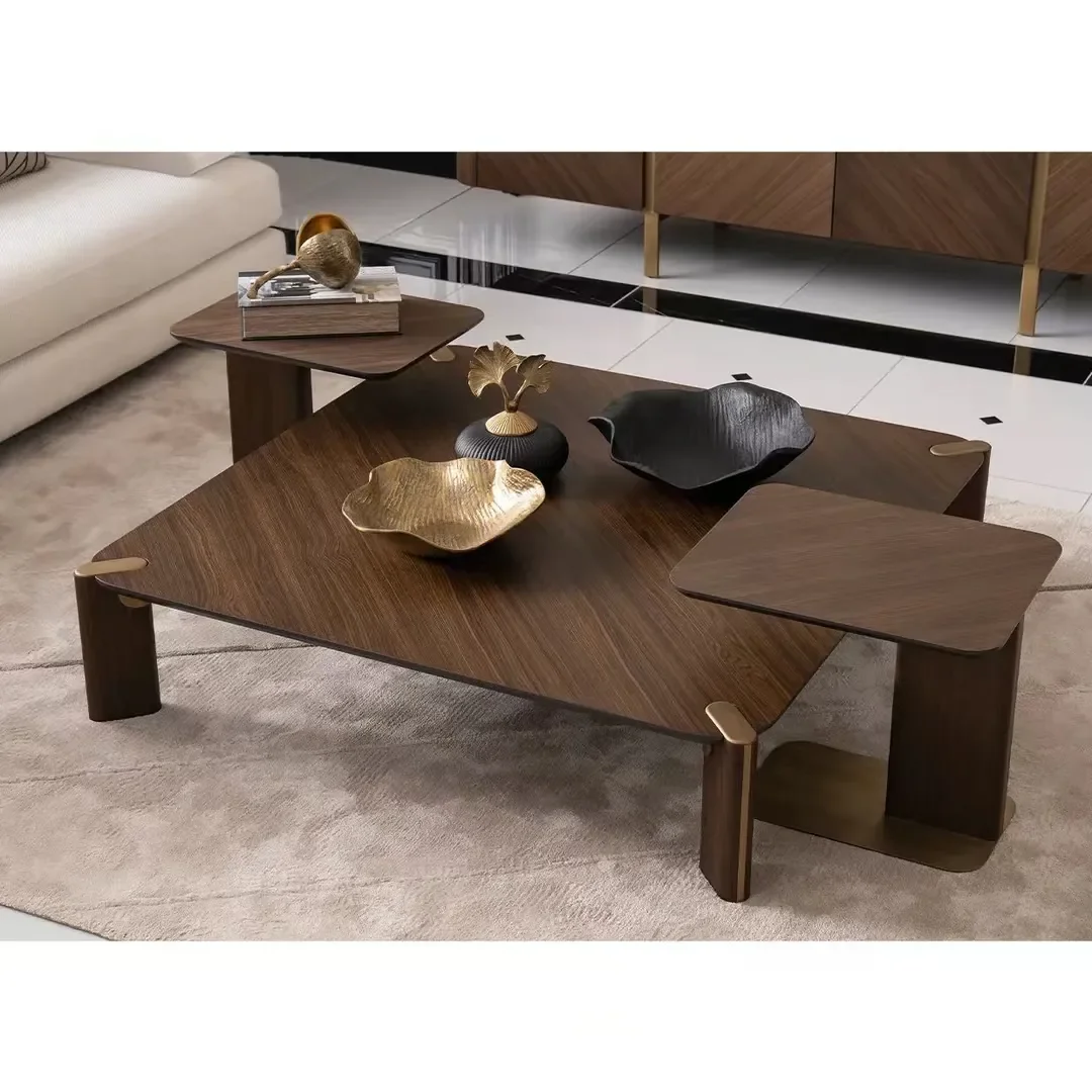 Luxury Nesting Wooden Coffee Table Set – Timeless Elegance for Modern Living - Image 2