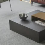 Modern Coffee Table With Contemporary Stainless steel Top - Image 4