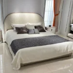 Reflex Modern Italian Design Luxury Bed King Size Modern Leather Bed - Image 4