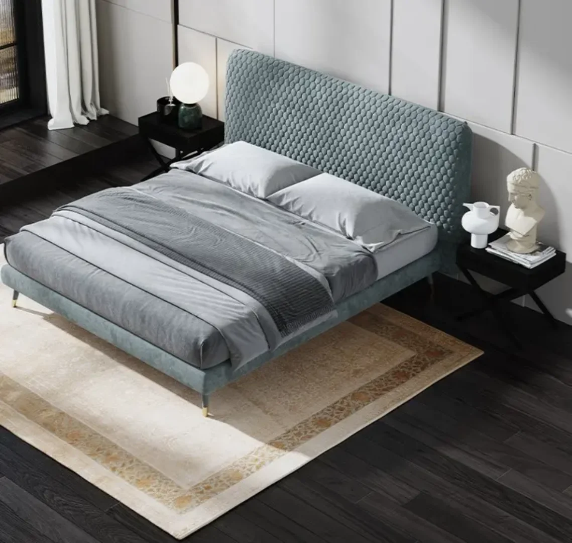 2025/05/1000160823.png TrueEarth Upholstered Bed Low Profile Bed with Headboard Diwan Type storage - Image 1