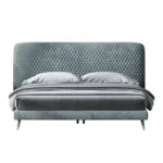 TrueEarth Upholstered Bed Low Profile Bed with Headboard Diwan Type storage - Image 4