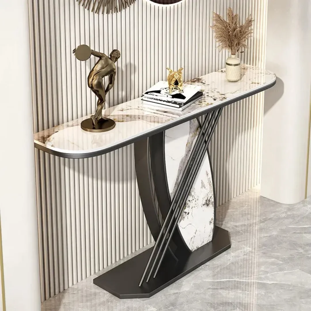 Luxury Modern  Marble Hallway Table Home Furniture - Image 3