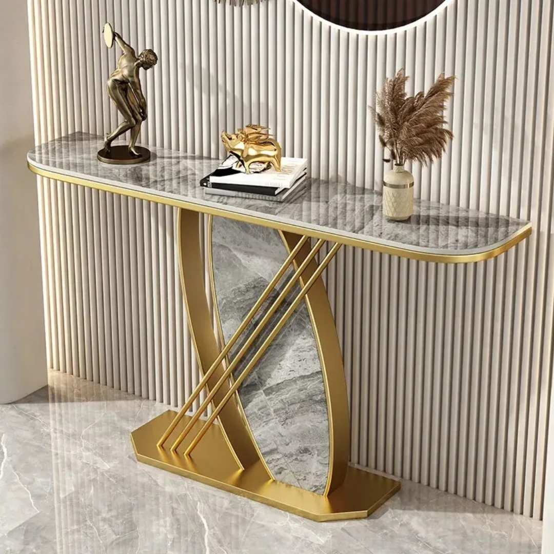Luxury Modern  Marble Hallway Table Home Furniture - Image 2