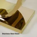 Modern Marble Console Table – Gold Finish | Luxury Meets Geometry - Image 5