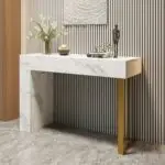 Rock Slate Top Console Tables Modern Style Living Room Table