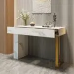 Rock Slate Top Console Tables Modern Style Living Room Table - Image 13
