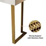 Rock Slate Top Console Tables Modern Style Living Room Table - Image 6