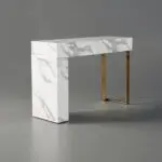 Rock Slate Top Console Tables Modern Style Living Room Table - Image 3