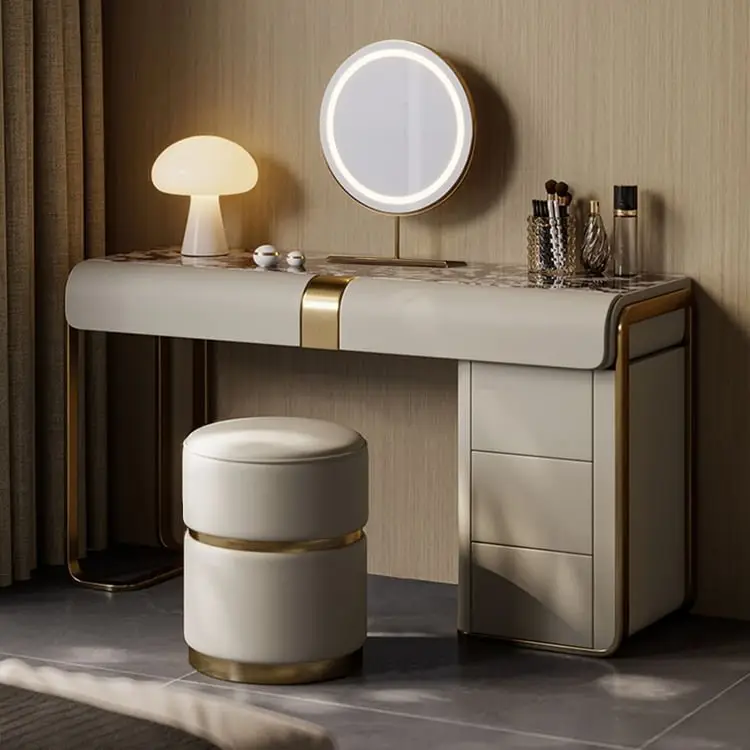 2025/05/1000161656.jpg Egon Modern White Dresser with Glass Top and Leather Finish - Perfect Blend of Style and Functionality - Image 1