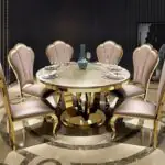 Daniel Elegant 6-Seater Marble Dining Table Set – Modern Luxury for Your Home - Image 3