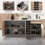 Gamma Modular Kitchen Island – Storage cabinet - Image 13