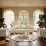 Colonel Modern Rotating Nesting Coffee Table Set – Gold & Glass Elegance - Image 3