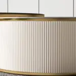 Colonel Modern Rotating Nesting Coffee Table Set – Gold & Glass Elegance - Image 12