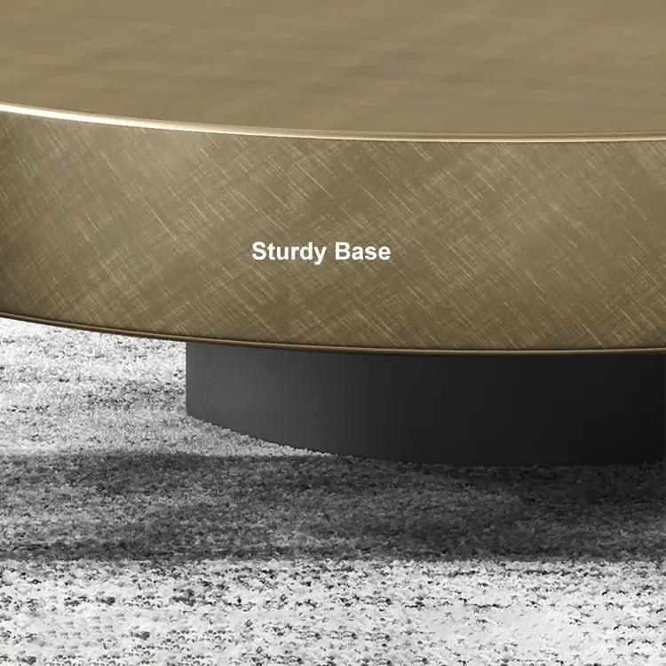 Jetta Minimalist Round Italian veneer Coffee Table Set - Luxurious Nordic Design - Image 15