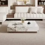 Asti Luxury Modern Style Marble Top Coffee Table