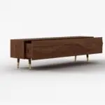 Miyagi Minimalist Design Sideboard Round Bar Cabinet Mild Steel base Storage cabinet - Image 11