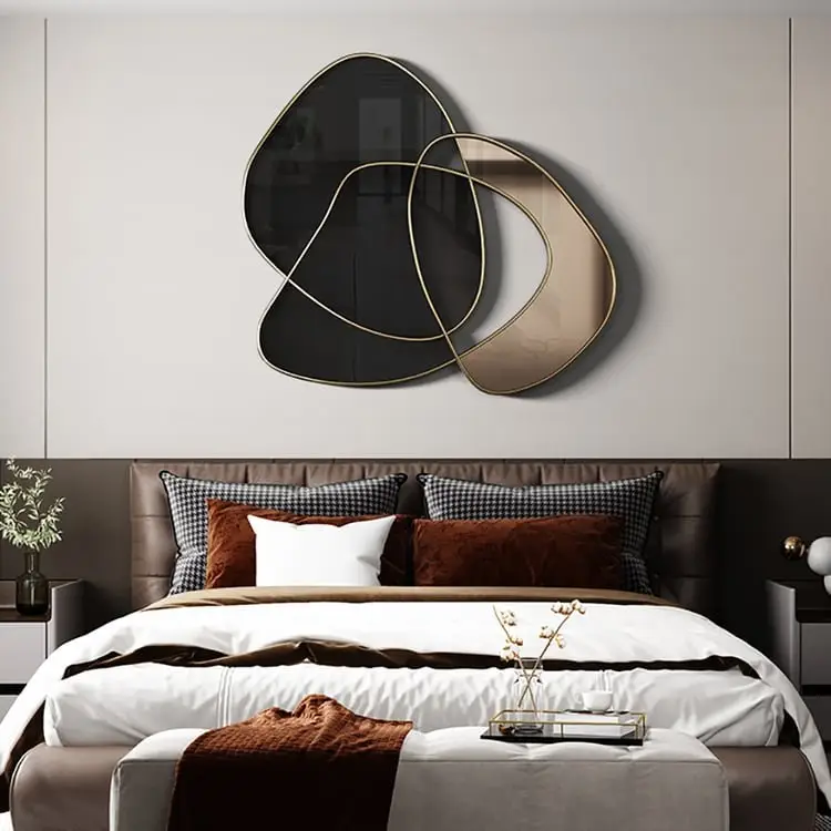 Coral Luxurious Gold Metal Frame Wall Mirror - Elegant hotel lobby Decor - Image 16