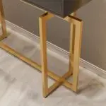 Cooper Console Table with Storage Drawers and Metal Legs in Gold Metal Console Table - Image 2