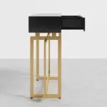 Cooper Console Table with Storage Drawers and Metal Legs in Gold Metal Console Table - Image 11
