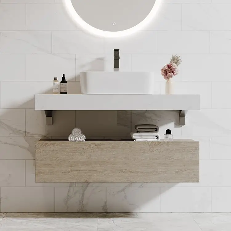 Nicki Vanity Wood cabinet with Basin - Image 4