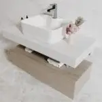 Nicki Vanity Wood cabinet with Basin - Image 8