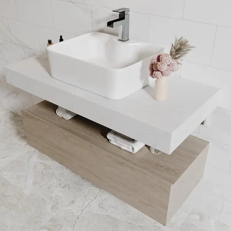 Nicki Vanity Wood cabinet with Basin - Image 8