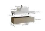Nicki Vanity Wood cabinet with Basin - Image 18
