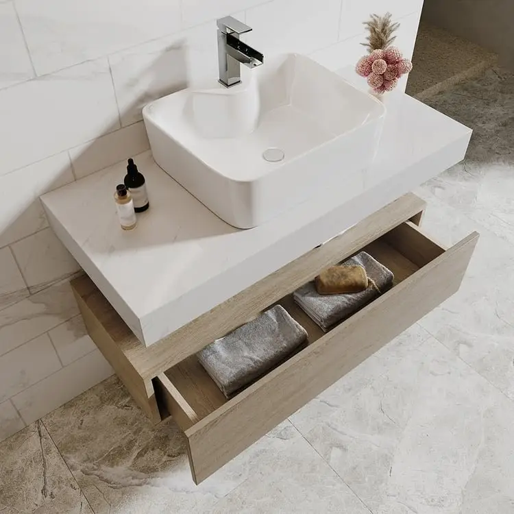 Nicki Vanity Wood cabinet with Basin - Image 10