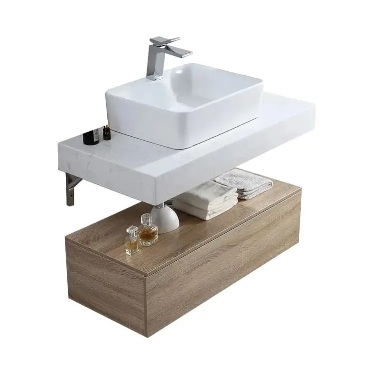 Nicki Vanity Wood cabinet with Basin - Image 12