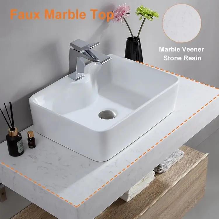Nicki Vanity Wood cabinet with Basin - Image 11