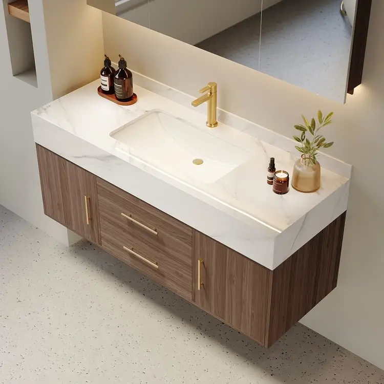 2025/05/1000162118-1.jpg Walnut Vanity Wood cabinet with Basin - Image 1