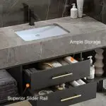 Diamond Vanity Wood cabinet with Basin - Image 13