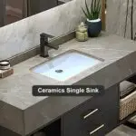 Diamond Vanity Wood cabinet with Basin - Image 3