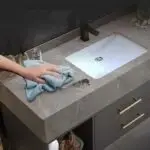 Diamond Vanity Wood cabinet with Basin - Image 9