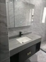 Diamond Vanity Wood cabinet with Basin - Image 6