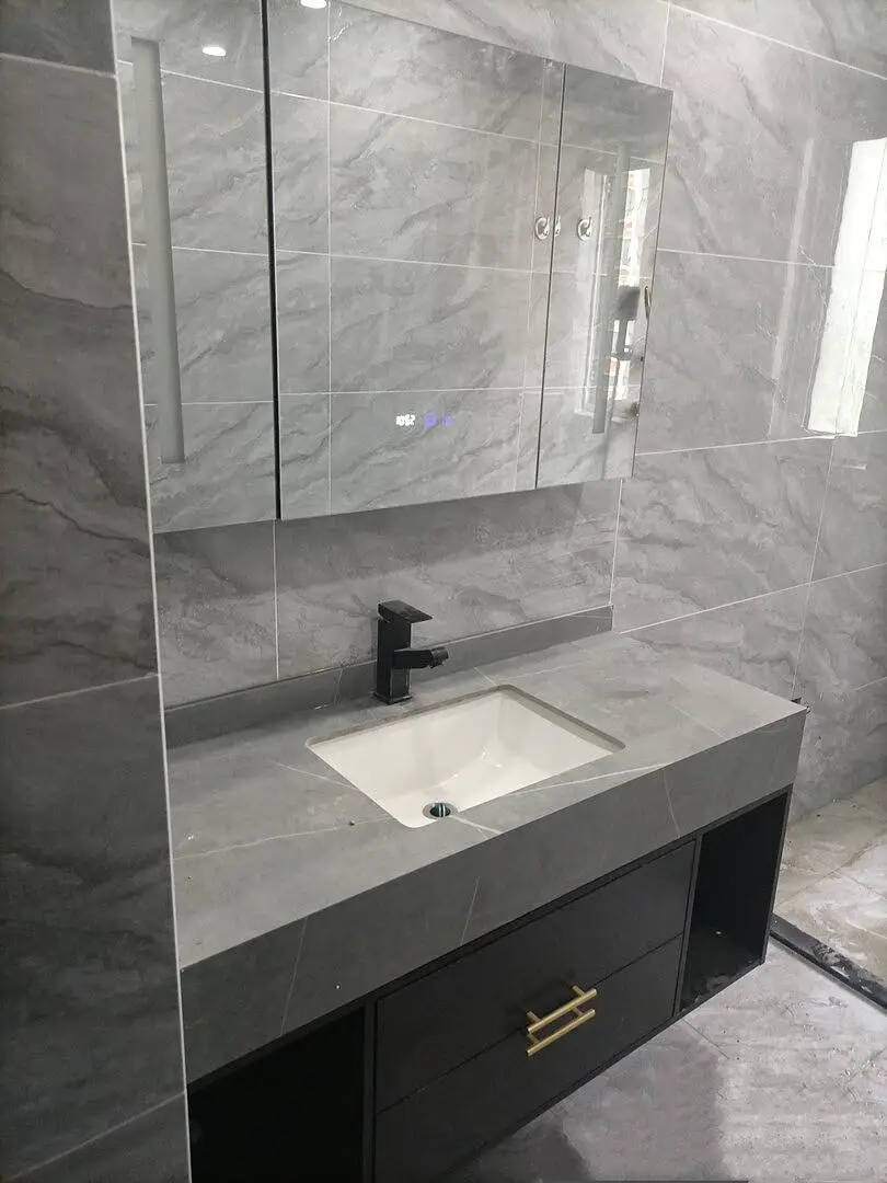 Diamond Vanity Wood cabinet with Basin - Image 6