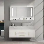 Pearl Vanity Wood cabinet with Basin - Image 3