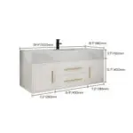Pearl Vanity Wood cabinet with Basin - Image 12