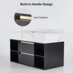 MATTER Vanity Wood cabinet with Basin - Image 10