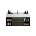 MATTER Vanity Wood cabinet with Basin - Image 4