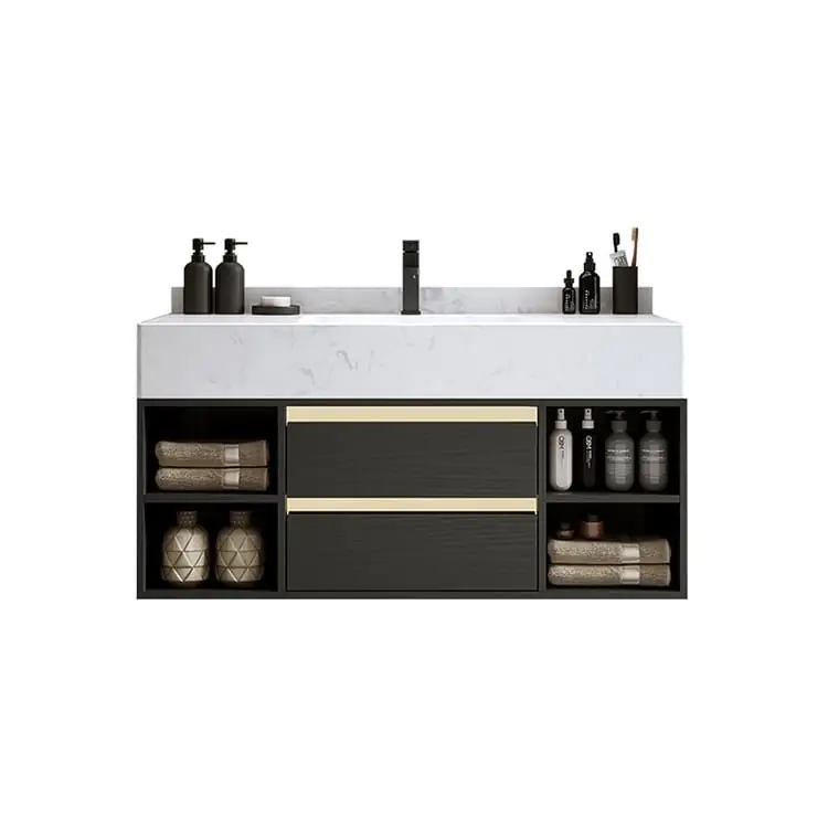 MATTER Vanity Wood cabinet with Basin - Image 4