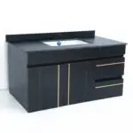 Molecule Vanity Wood cabinet with Basin - Image 2