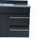 Molecule Vanity Wood cabinet with Basin - Image 5