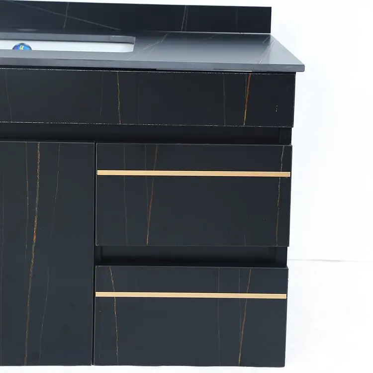 Molecule Vanity Wood cabinet with Basin - Image 5